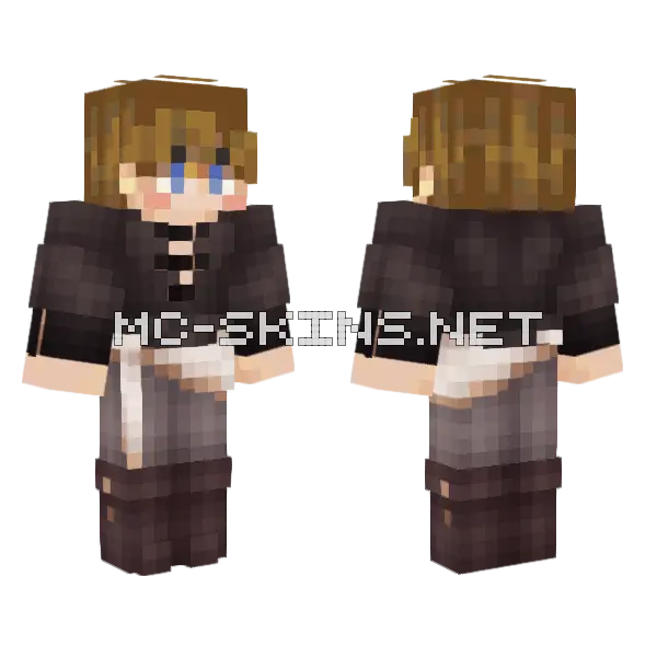 Brown Haired Boy, front and back