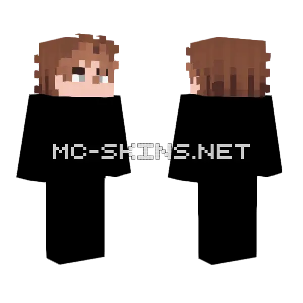 Brown Haired Boy Minecraft skin, front and back