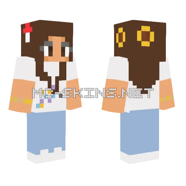 Brown Haired Chef, front and back