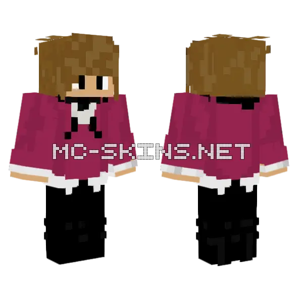 Brown Haired Girl Minecraft skin, front and back