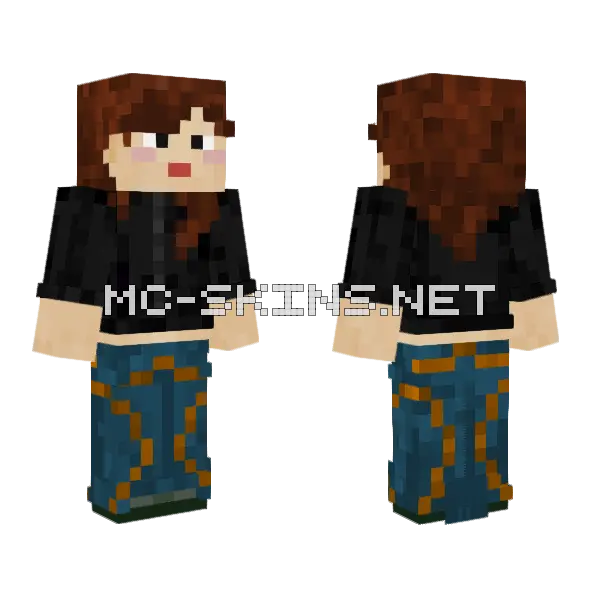 Brown Haired Girl, front and back