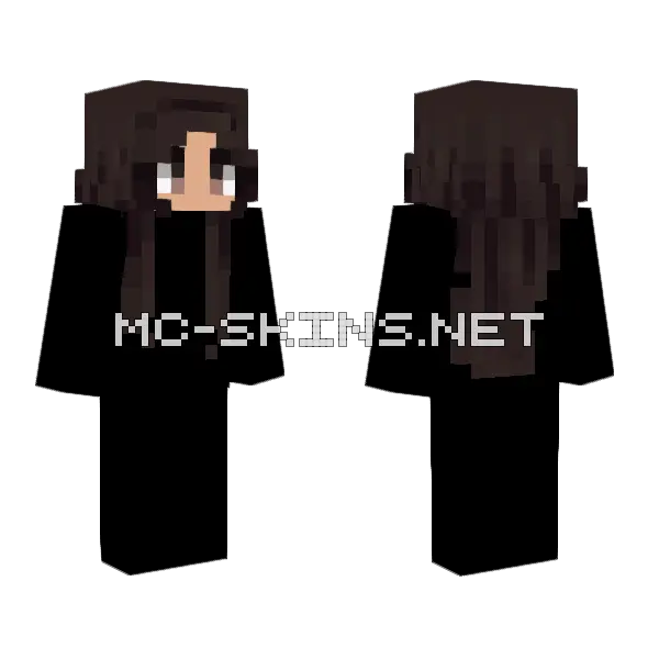 Brown Haired Girl Minecraft skin, front and back