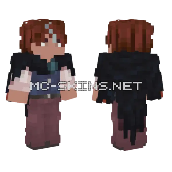 Brown Haired Girl Minecraft skin, front and back