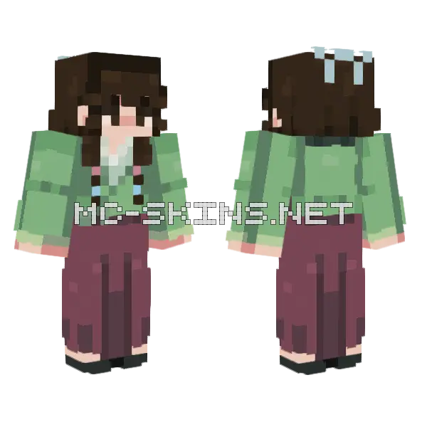 Brown Haired Girl, front and back