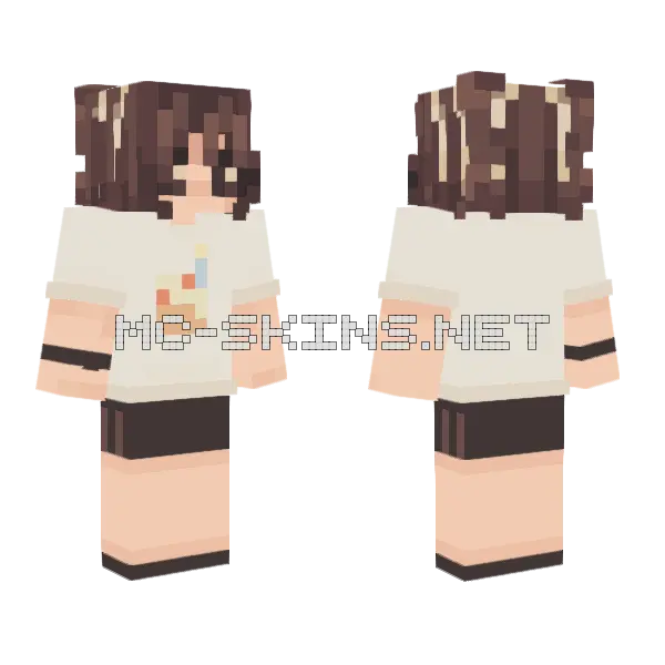 Brown Haired Girl, front and back