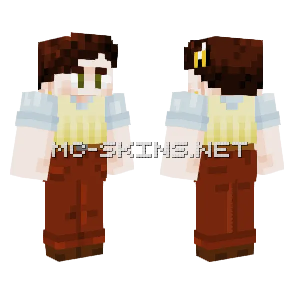 Brown Haired Girl, front and back