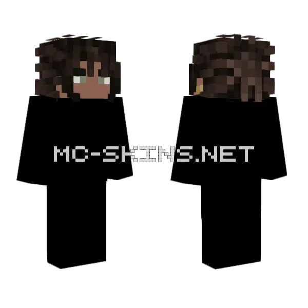 Brown Haired Girl Minecraft skin, front and back