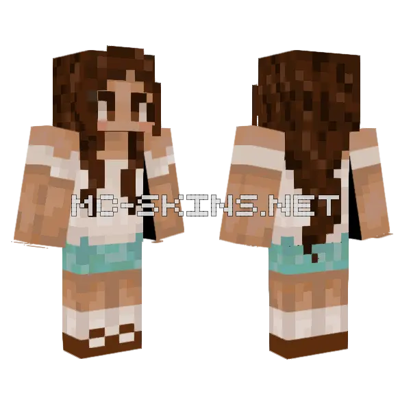 Brown Haired Girl, front and back