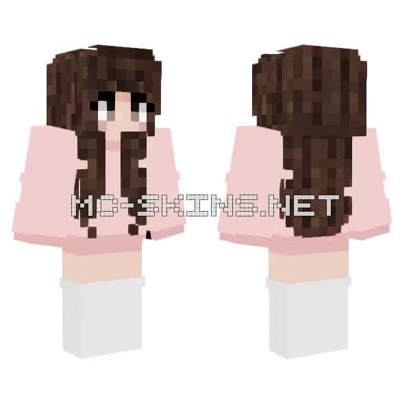 Pink Girl Outfit, front and back