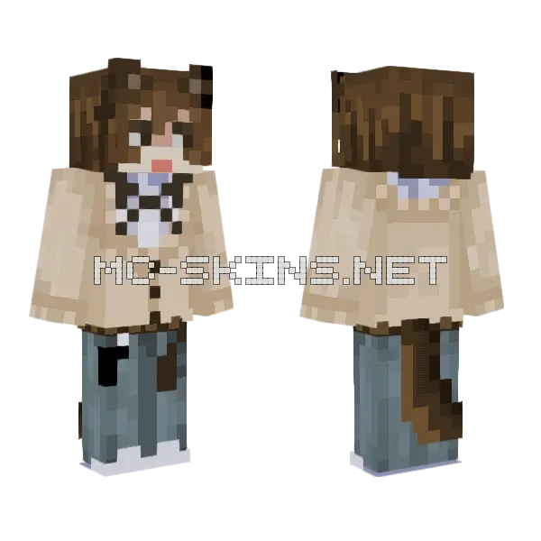 Brown Haired Schoolboy, front and back