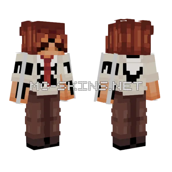 Brown Haired Schoolgirl, front and back