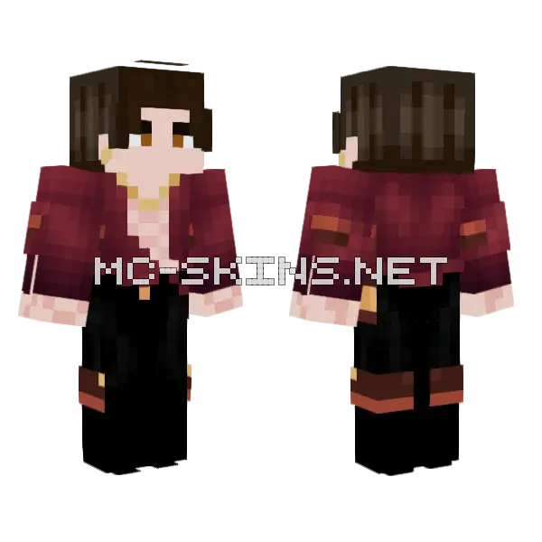 Brown Haired Woman Minecraft skin, front and back