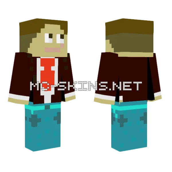 Brown Hat Boy, front and back