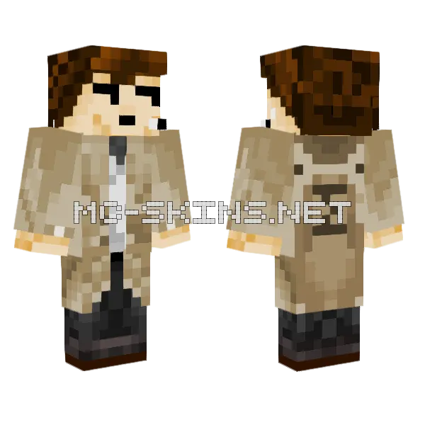 Brown Hat Boy, front and back