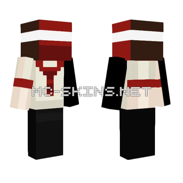 Brown Hat Cowboy Minecraft skin, front and back