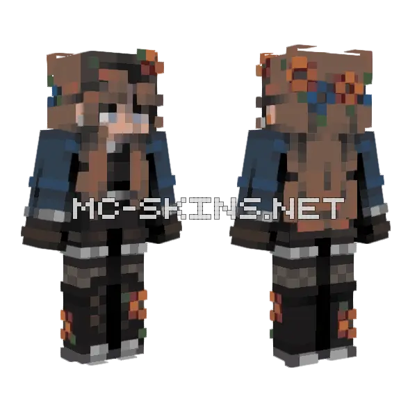 Brown Hoodie Persona, front and back