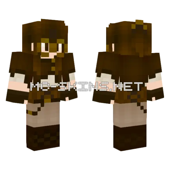 Brown Leather Adventurer, front and back