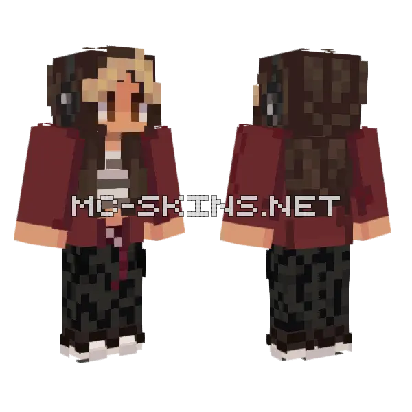 Brown Leather Jacket, front and back