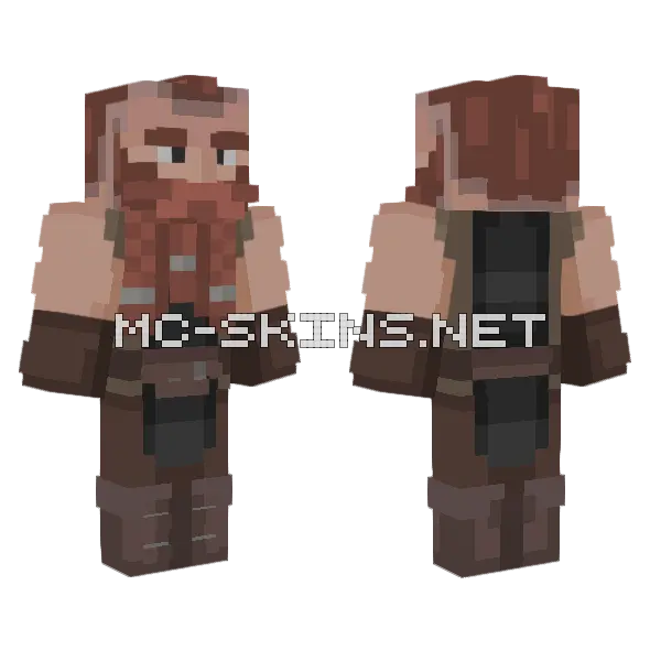 Brown Leather Outfitter, front and back