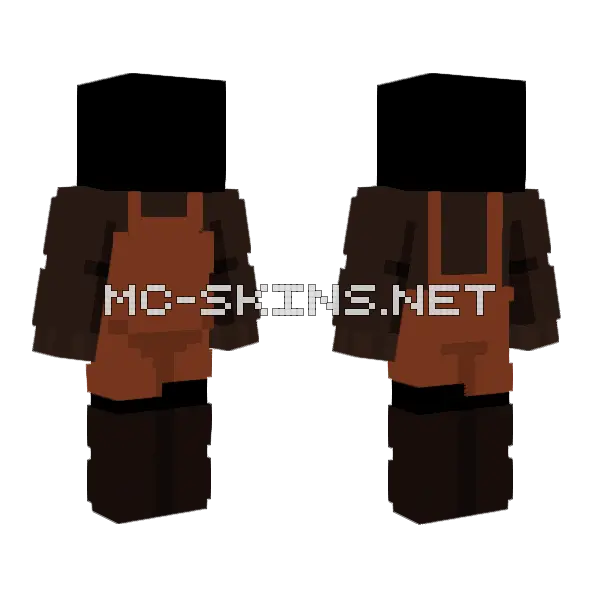 Brown Mushroom Creature Minecraft skin, front and back
