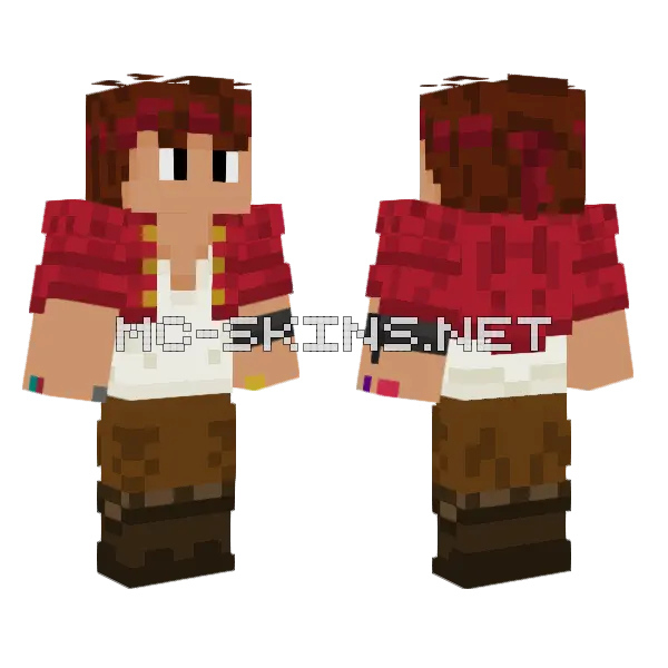 Brown Pirate Hat, front and back