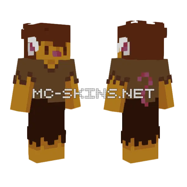 Brown Rat Minecraft skin, front and back