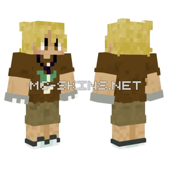 Brown Shirt Adventurer, front and back