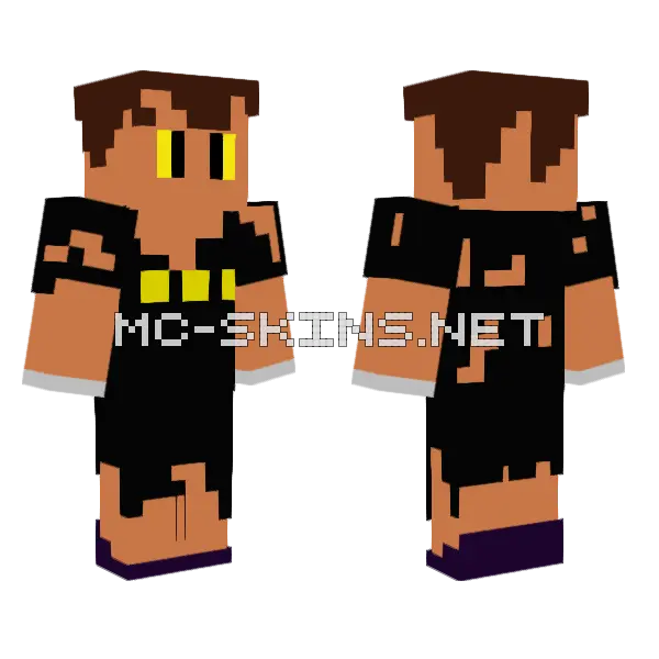 Brown Shirt Man, front and back
