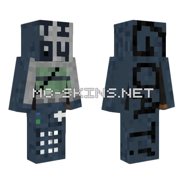 Brown Suit Gentleman Minecraft skin, front and back