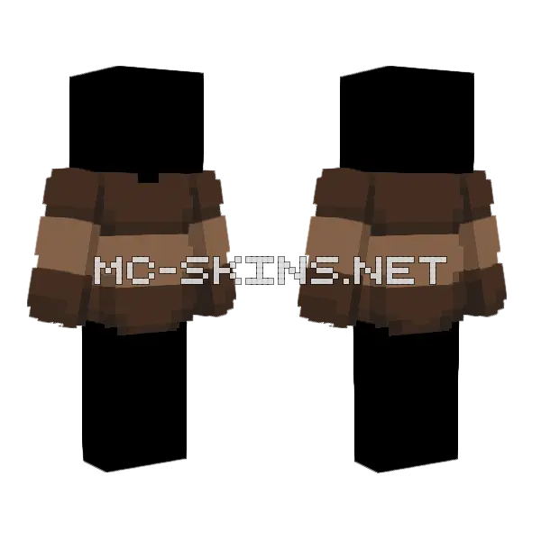 Brown Sweater Light Stripe Minecraft skin, front and back
