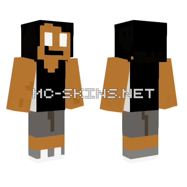 Brown Tank Top, front and back