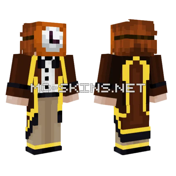 Brown Uniform Skin Minecraft skin, front and back