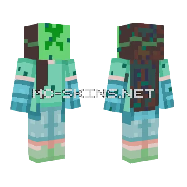 Bruh Minecraft skin, front and back