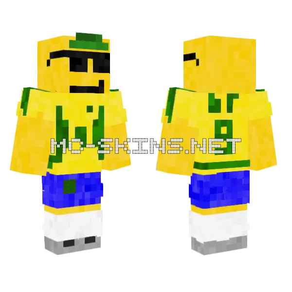 Bruh Fenomeno Minecraft skin, front and back