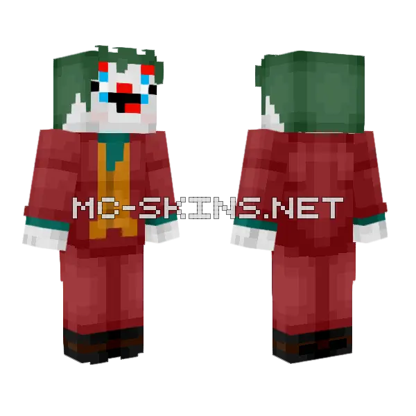 bruno55a182 Clown Skin Minecraft skin, front and back