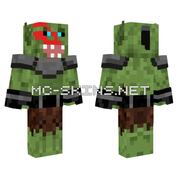 Bruz The Chopper Minecraft skin, front and back