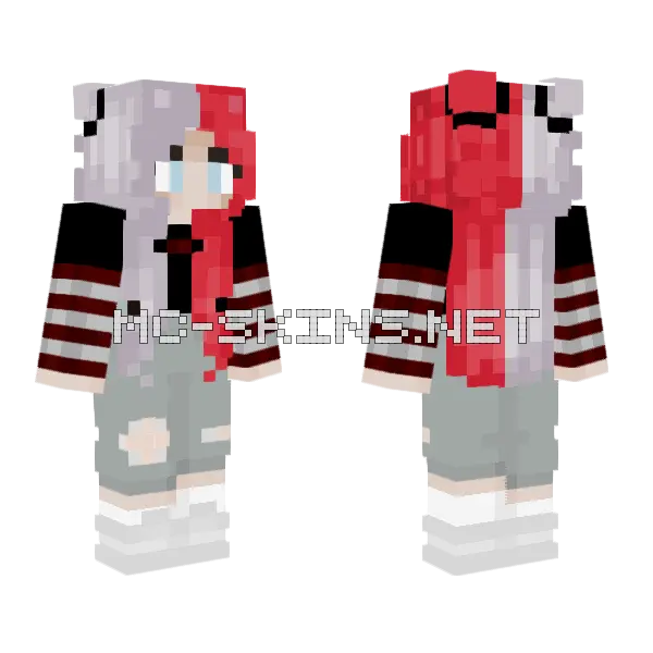 Bts Girl Minecraft skin, front and back