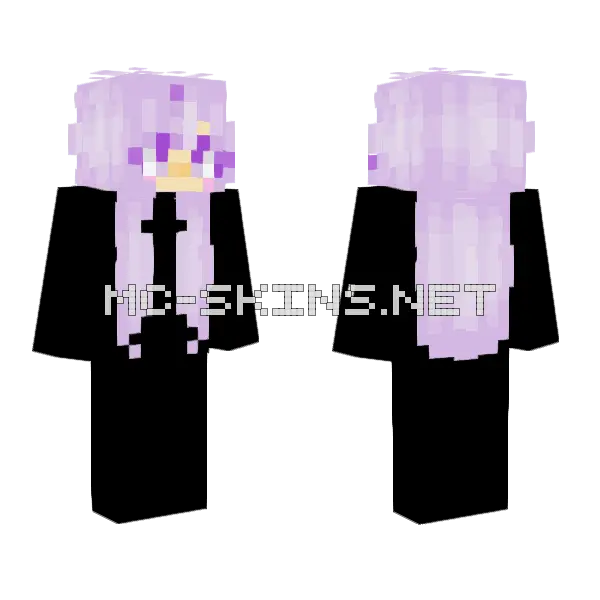 Bubble Gum Girl Minecraft skin, front and back