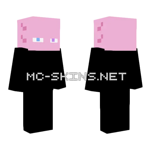 Bubbles Is Staring At You Minecraft skin, front and back