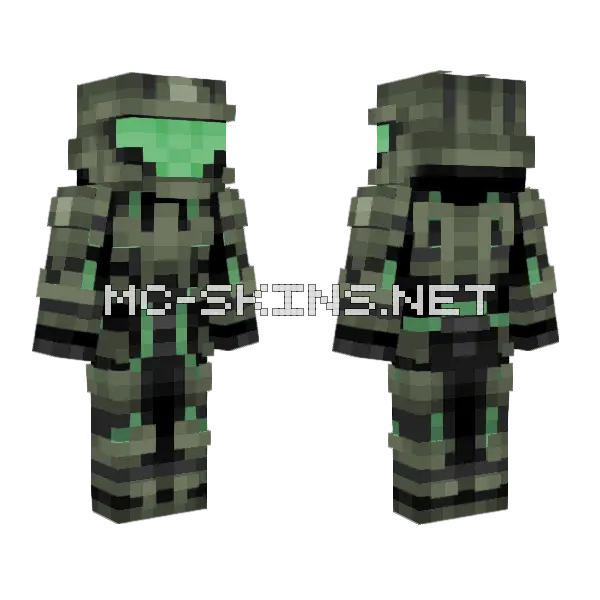 Buck Osiris Minecraft skin, front and back