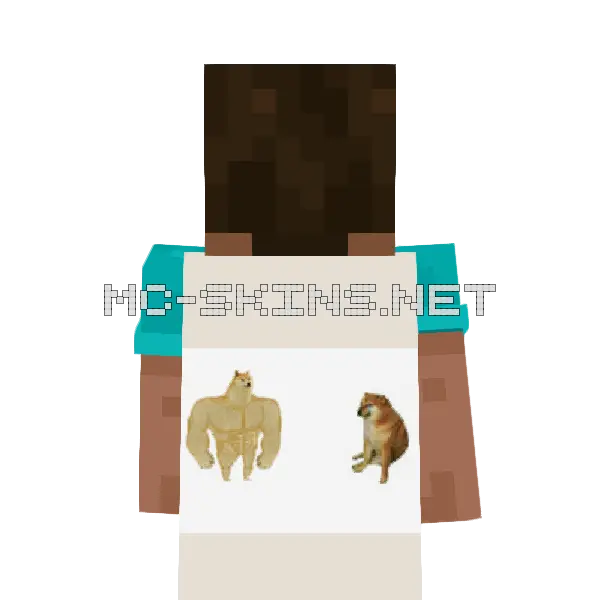 Buff Doge vs. Cheems cape, outside and lining