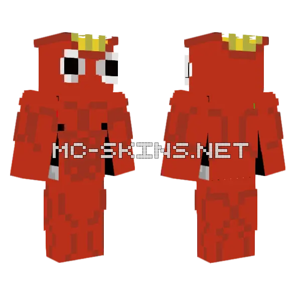 Buff Fries V2 Minecraft skin, front and back