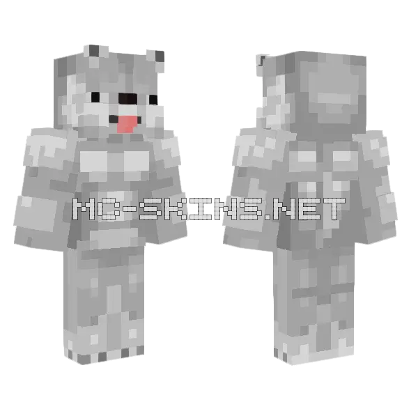 Buff Schnauzer New Pfp Minecraft skin, front and back