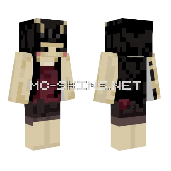 Bug Girl Minecraft skin, front and back