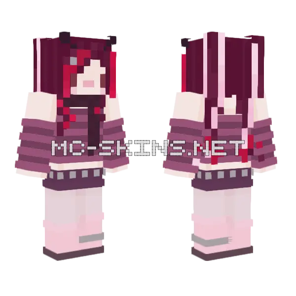 Buggy Bug Minecraft skin, front and back