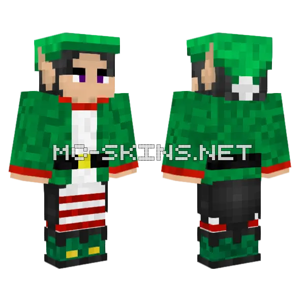 Bulat Duende Del Polo Norte Minecraft skin, front and back