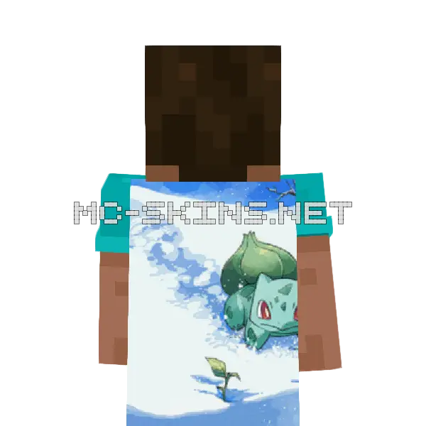Bulbasaur Winter cape, outside and lining