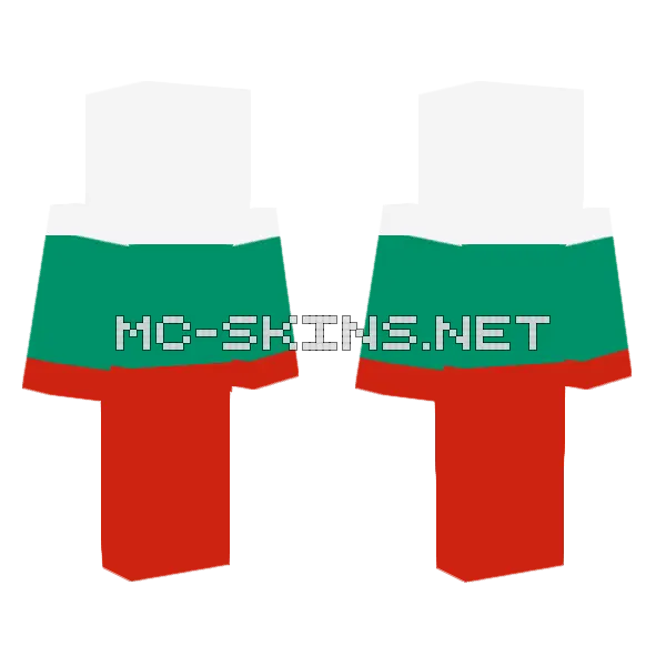 Bulgaria Flag Outfit Minecraft skin, front and back