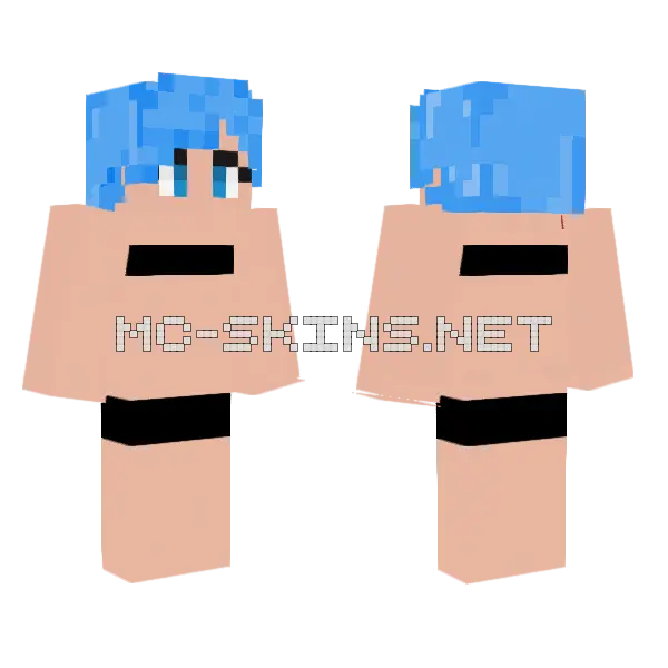Bulma Censurado Minecraft skin, front and back