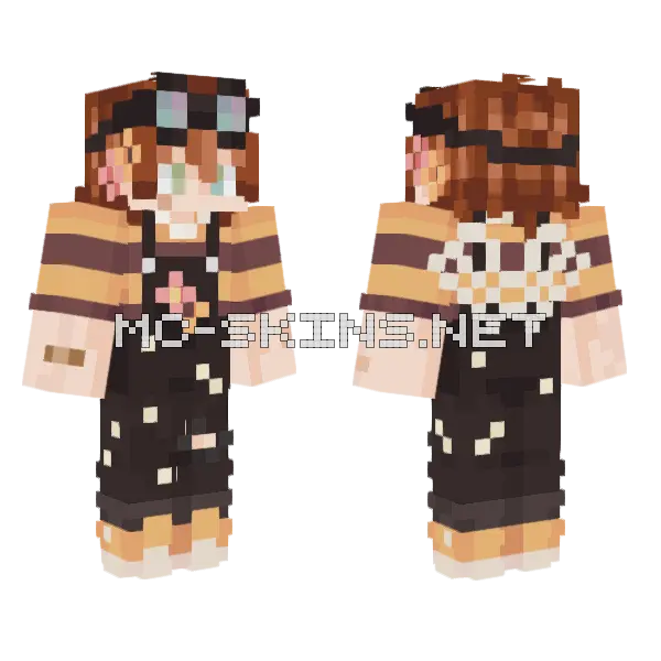 Bumble Bee Skin Minecraft skin, front and back